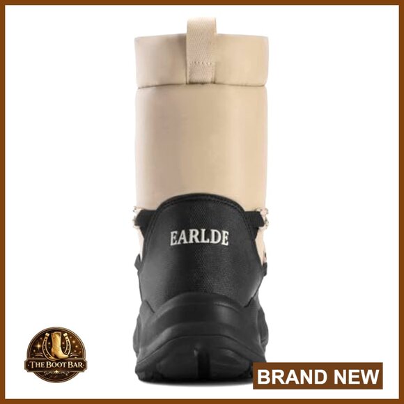 Waterproof Snow Boots with Fleece Fur Lining Mid Calf Lightweight Winter Booties - Picture 5 of 6